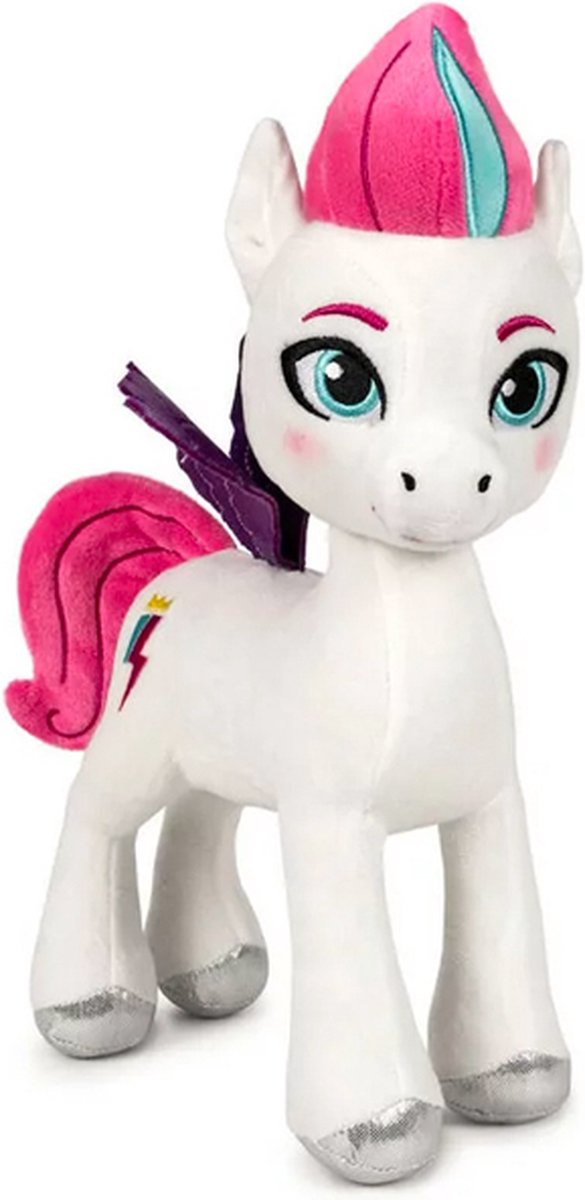 Zipp Storm - My Little Pony Pluche Knuffel 30 cm {Speelgoed Knuffeldier voor kinderen jongens meisjes | My Little Pony: Een nieuwe generatie | Bekend van Netflix | Pipp Petals, Zipp Storm, Sunny Starscout, Izzy Moonbow, Hitch Trailblazer}